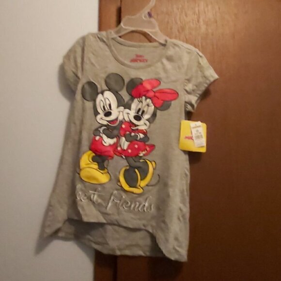 DISNEY Junior Mickey & Minnie Mouse Best Friends T-Shirt - Picture 1 of 4